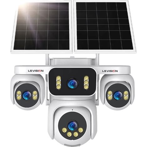 Cámara solar, zoom óptico 12X, vigilancia 24/7, cámara 4G de 20 MP con zoom 12X (1/2)