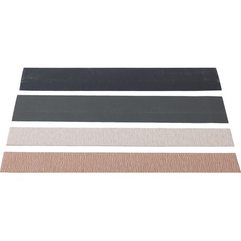 4 Barres de Nivellement pour Manche de Guitare, Papier Abrasif, Outil de Lutherie, Longueur 20 cm M02719 (1/5)