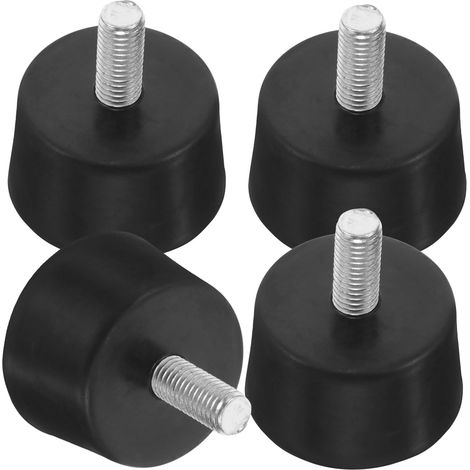 Lot de 4 pieds de meubles réglables avec base en caoutchouc (1/5)