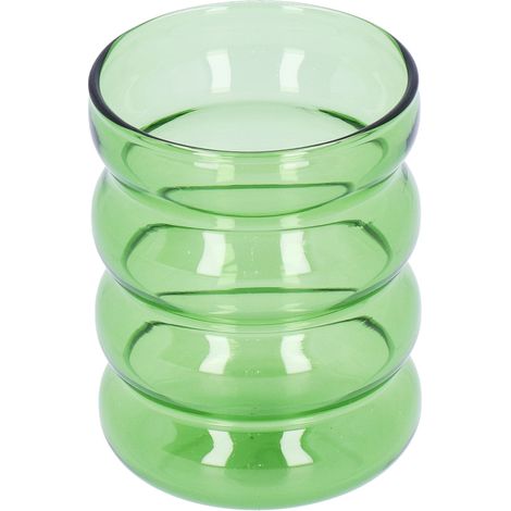 Tasse en Verre Borosilicate Résistante à la Chaleur avec Design d'Embout en Bambou pour Café, Lait ou Bière (Marron) (1/5)