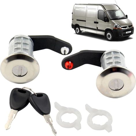 Barillet serrure de porte avant pour MASTER II MASCOTT MOVANO A (1/4)