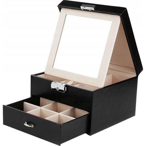 Schmuckkästchen, Etui, Organizer, schwarz PD148CZ (1/5)