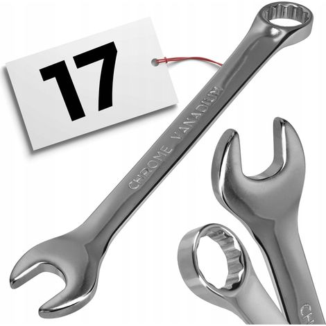 17 mm Maulschlüssel-Kombinationsschlüssel, robust, massiv, Standardausführung (1/5)