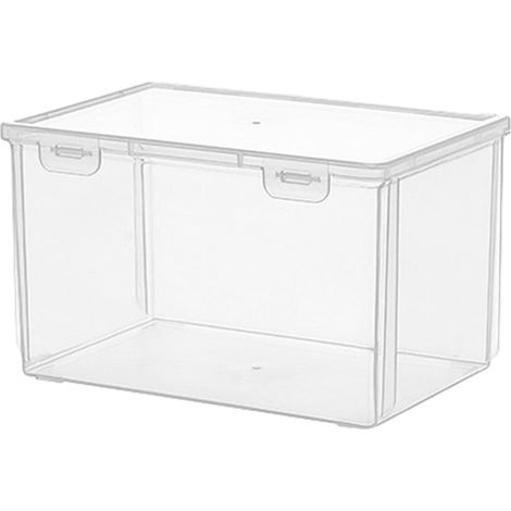 Boîte à Pain - Étanche - Plastique Transparent - Pour Baguette et Pains Courants - 21,3 x 14,7 x 12,7 cm - 1 Pièce (1/5)