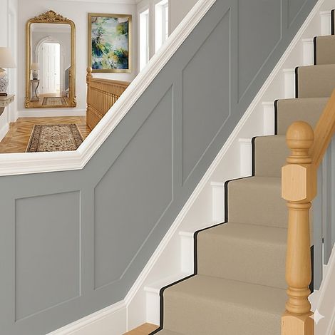 Shaker Wall Panelling Kit, 30 Pack, 15x 100 cm and 15x 50 cm, 9 mm,