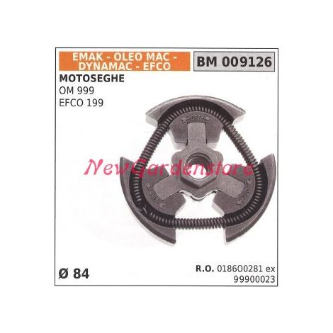 Frizione completa EMAK motore motosega OM 999 EFCO 199 Ø 84 009126