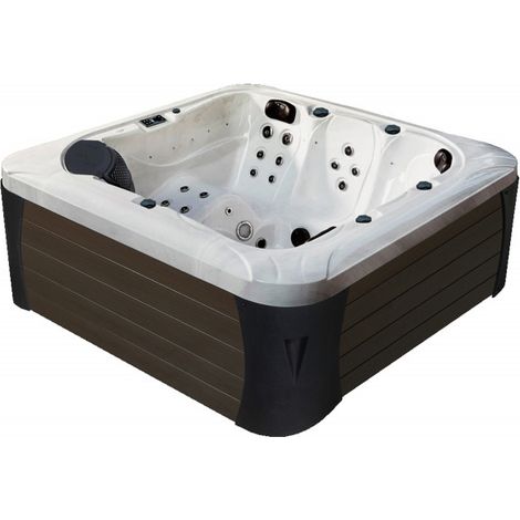 Spa rigide 5 places 216x216x90 cm – 39 jets de massage – Pompe 2 cv – Réchauffeur 3 kW – Cuve acrylique avec isolation thermique – Water Clip (1/3)