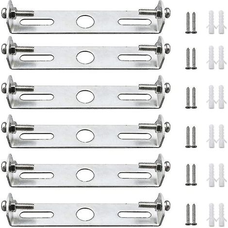 Lot de 6 supports de fixation pour plafonnier, rosaces de 95 mm avec vis, accessoires d'éclairage (1/5)