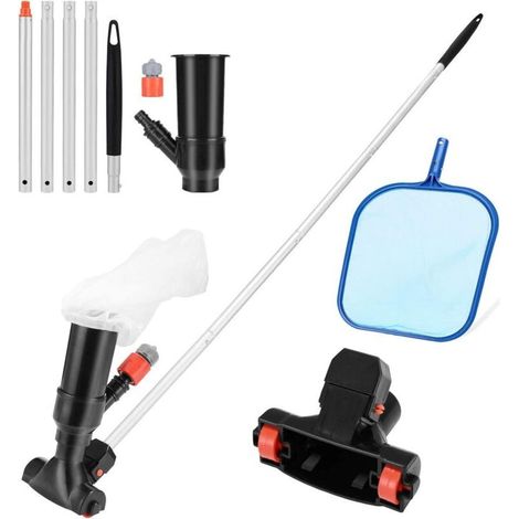 Aspirateur de Piscine, Piscine Kit de Nettoyage, Jeu de Skimmer de Piscine,Aspirateur à Jet de Piscine Portable pour Nettoyer Piscine, Bassin de Jardin, Baignoire de Jacuzzi, Spa (1/5)