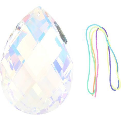Attrape-soleil en cristal suspendu, prisme arc-en-ciel, pendentif pour fenêtre, décoration de noël, photographie (1/5)