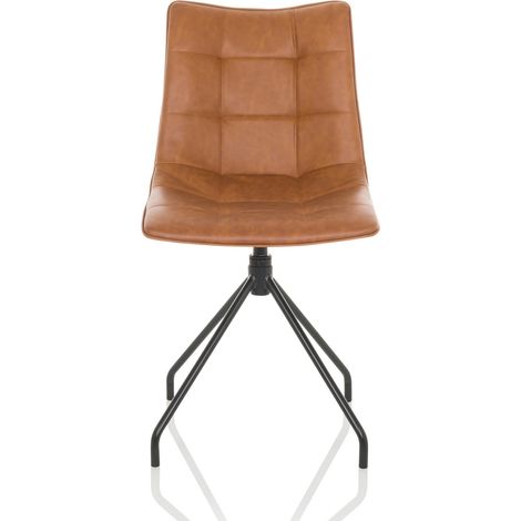 Chaise visiteur / dinette TARVISO PU marron hjh OFFICE