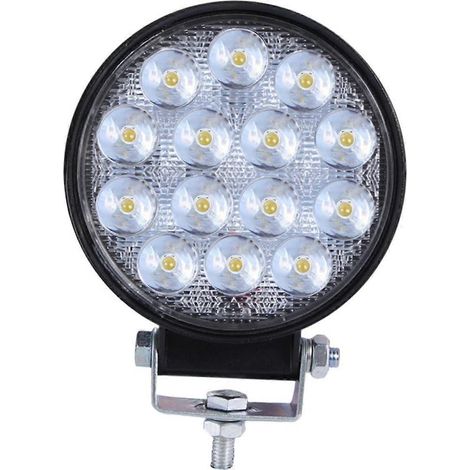 Projecteur LED pour voitures, camions et bateaux, phare avant rond, résistant aux chocs et aux intempéries. (1/5)