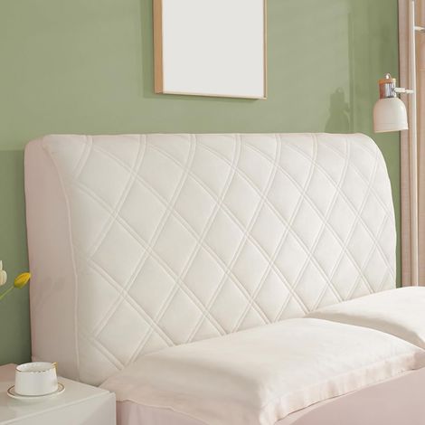 Housse de lit en losange anti-poussière et anti-lumière, extensible et amovible, universel, 160 cm (1/5)