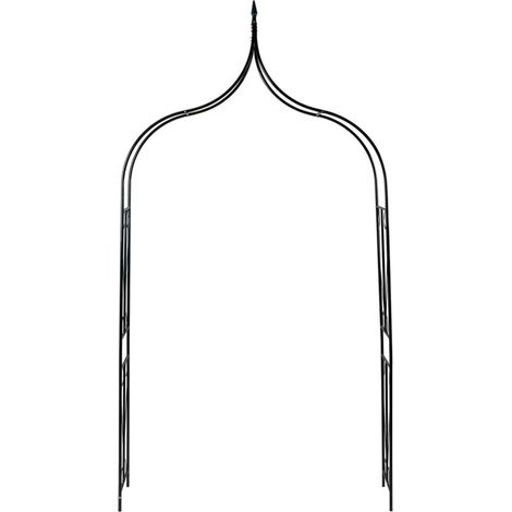 Rosenbogen Dunkelgrün 142x37x275 cm Eisen vidaXL
