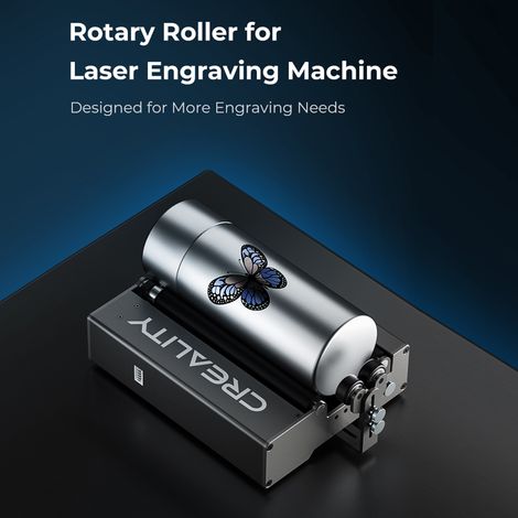 Rouleau rotatif CREALITY parfait pour la gravure d'objets cylindriques Support 5-120 mm de largeur réglable Conception à 7 vitesses 22 W Creality Falcon2/CR-Laser Graveur laser Falcon 10 W (1/5)