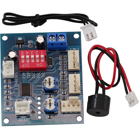 DC12V 5A Module de ventilateur de contrôle de vitesse Contrôle de ventilateur autonome Thermostat à 4 fils avec buzzer et sonde Carte de module de contrôleur température de ventilateur PC (1/5)