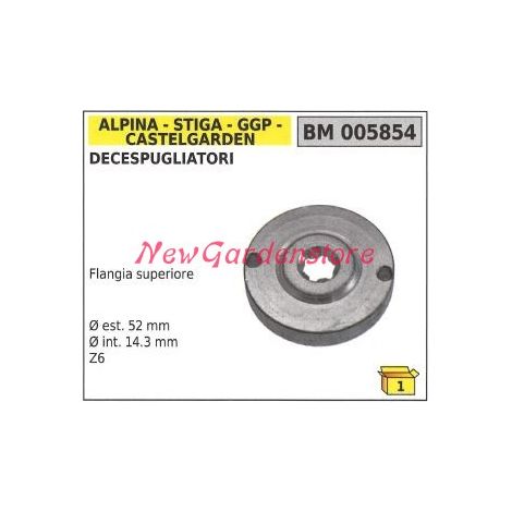 Flangia superiore coppia conica ALPINA decespugliatore 005854