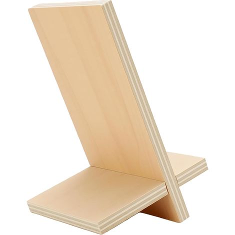 Detachable Wooden Phone Stand, Portable Aesthetic Desktop Stand for Video Calls and Hands-Free Navigation (Model 7, 10 Pieces) (1/5)