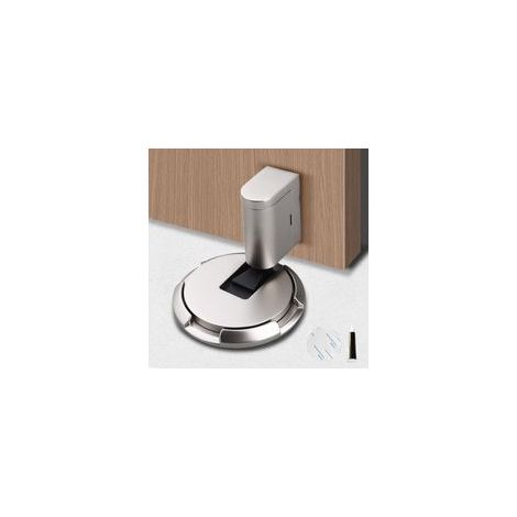 Butoir de porte magnétique réglable sans perçage – Installation adhésive – Pour usage intérieur et extérieur – Protection murale silencieuse (1/5)