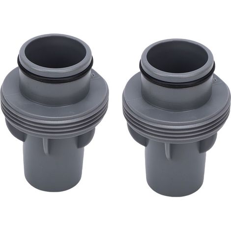 2 Adaptateurs Tuyau Piscine P6916 – Bonne Étanchéité Pompe Filtre Plastique 1.5" E, Raccordement Flexible et Durable (1/5)