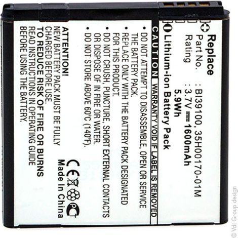 NX - Batterie téléphone, smartphone, GSM 3.8V 1650mAh - 35H00170-01MBA S640BI39100 (1/4)