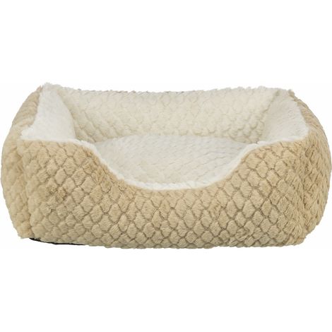 Bett Kaline Mio, eckig 65 50 cm, braun/creme