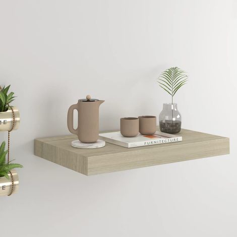 vidaXL Scaffale a Parete Rovere 40x23x3,8 cm in MDF
