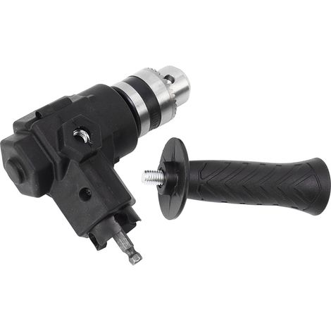Accessoire de perçage professionnel : rallonge coudée à angle droit en acier avec roulement à billes à 90°, adaptateur. (1/5)