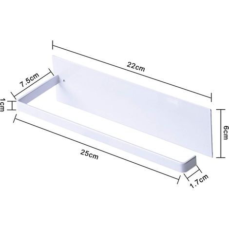 Soporte para toallas de papel, soporte de pared para toallas de papel de cocina, soporte para toallas de papel sin taladrar, soporte metálico para rollos de cocina, dispensador de toallas de papel aut (1/3)
