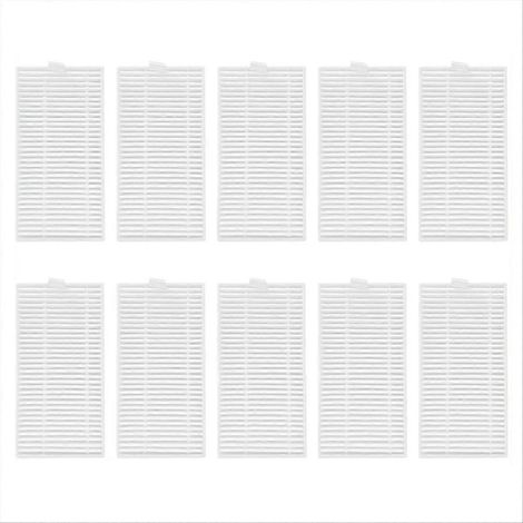 Filtres compatibles Robot Aspirateur E5 / C108, Lot de 10 pièces, Mèche de rechange pour Nettoyeur Automatique, Accessoires de Remplacement Haute Efficacité (1/5)