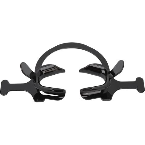 Écarteur dentaire noir en forme de C, ouvre-bouche professionnel pour clinique, outil de rétraction buccale réutilisable, taille L. (1/5)