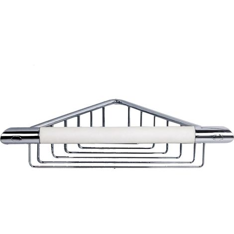 Maniglione con cestino angolare novellini R90MANGLOB | Cromo/bianco