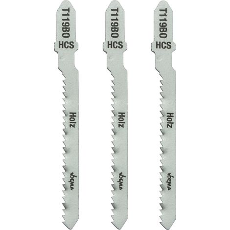 Stichsägeblätter Säge Schneidblätter T-Schaft T119BO für Holz Kunststoff 3er Set (1/4)