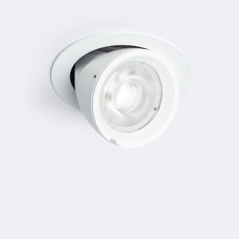 Downlight LED 24W Circular Direccionable Chip OSRAM CCT Seleccionable 120 lm/W LIFUD Corte Ø 120 mm Seleccionable (Cálido-Neutro)