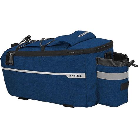 Sacoche de selle pour vélo, porte-bagages, sacoche arrière, rangement pour siège arrière-blue (1/4)