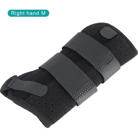 Attelle aluminium poignet main droite, orthèse canal carpien, protection respirante, soutien entorse, récupération, attelle amovible, stabilisateur articulaire, confort médical, maintien ferme (1/5)