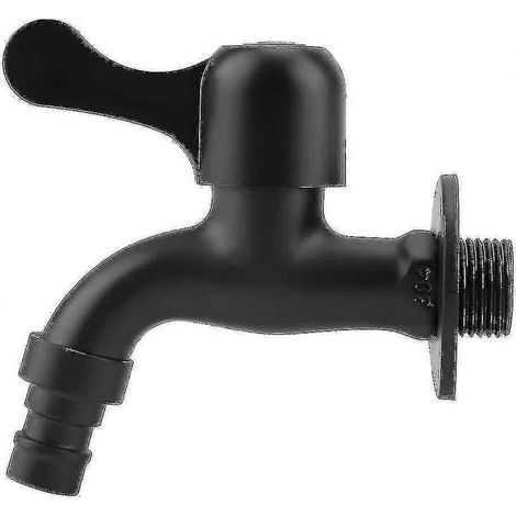 Robinet extérieur en acier inoxydable 304, noir, pour montage mural, idéal pour le jardin et la salle de bain (1/5)