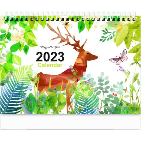 Calendrier De Bureau 2023 - Calendrier Sur Pied Avec Blocs Journaliers - Pour Planification Et Rappels - Format Compact - 1 Pièce (1/5)