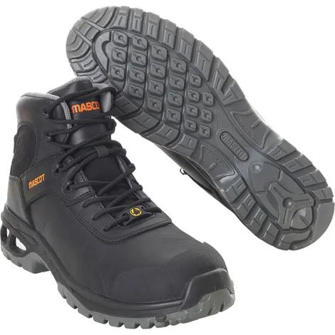 [NEUWERTIG] B-Ware Mascot Sicherheitsstiefel Arbeitsschuhe S3 Schnürsenkel Größe 42 Schwarz W10