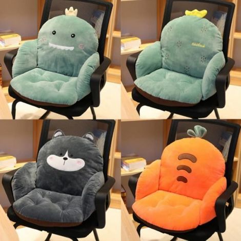Coussin - Peluche - 35x35x55 cm - Pour Fauteuil Bureau Chaise - 1 Pièce (1/2)