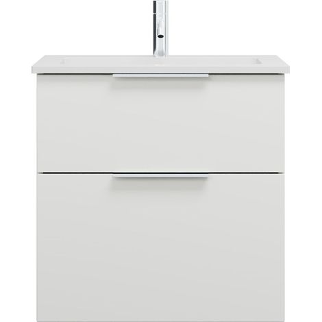burgbad Eqio lavabo mineral de fundición con mueble bajo para (1/2)