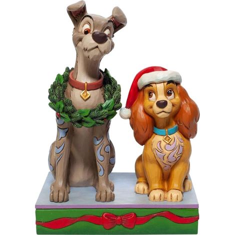 Statuette La Belle et le Clochard Noël (1/3)
