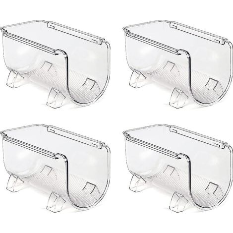 Porte-bouteilles empilables en acrylique (lot de 4), organisateur de bouteilles et de bouteilles pour comptoir de cuisine. (1/4)