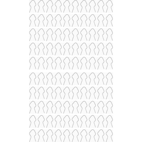 100Pcs Clips de Poteau en T, Clip de Clôture en Fil Métallique Torsion en Acier Galvanisé Cravate Préformée Prédécoupée pour Clôture de Jardin de Ferme à Maillons de Chaîne (1/5)