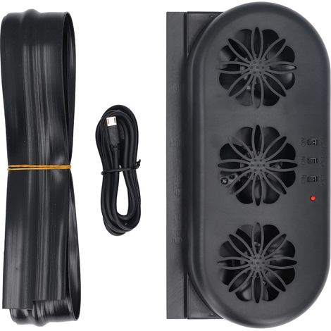 Ortviai Ventilateur d’Échappement pour Voiture USB avec 3 Ventilateurs – Refroidissement Rapide et Élimination des Odeurs