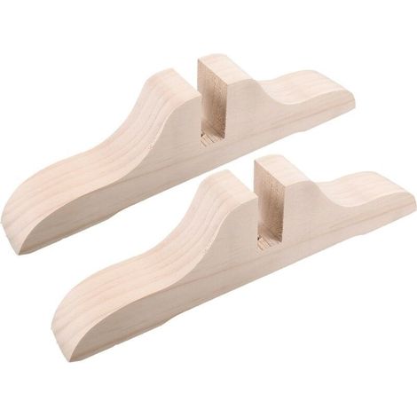 2 pcs Support Paravent Bois, Pieds Amovibles, Bureau Diviseur, Siège d'Entrée, Ménagers (1/4)