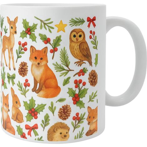 Mug animaux de la forêt de Noël (1/4)