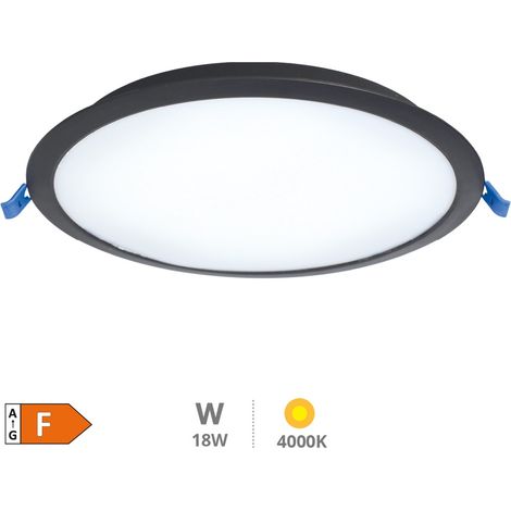 Downlight empotrable LED redondo Belur 18W 4000K Negro (1/5)