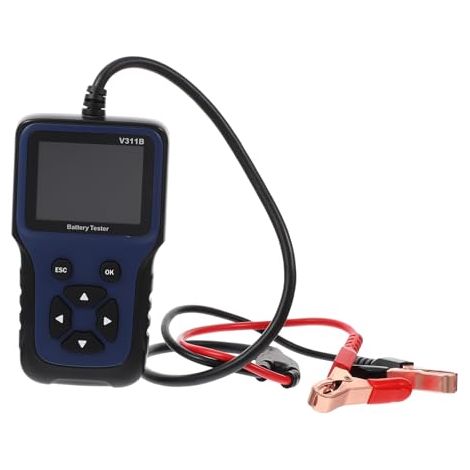 Testeur de Batterie Auto avec Écran Polyvalent et Impression Analyseur Système Charge Plastique pour Voiture Camion - (1/5)