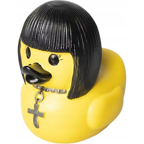 Pato de ba帽o G脫TICO Pato HEAVY METAL G贸tico Grueso Negro REGALO PARA BA脩ERA (1/5)